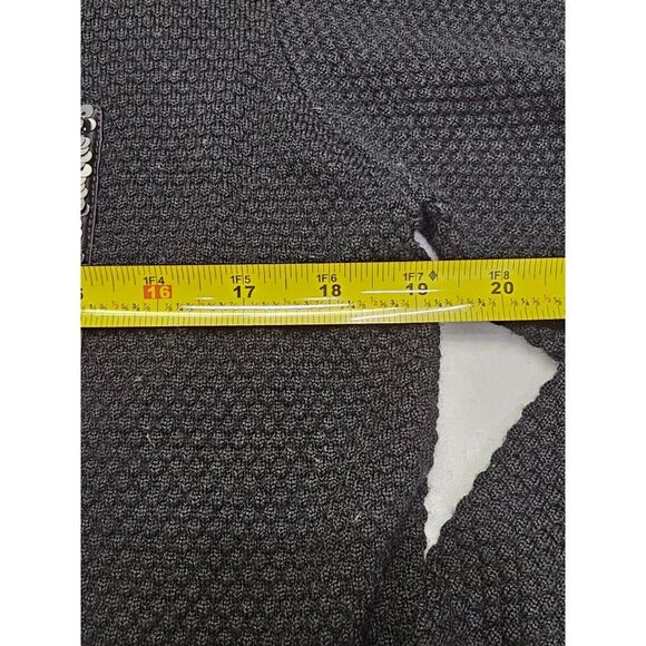 RED P.G. black sweater with sequence in the front Size Large - Picture 4 of 7